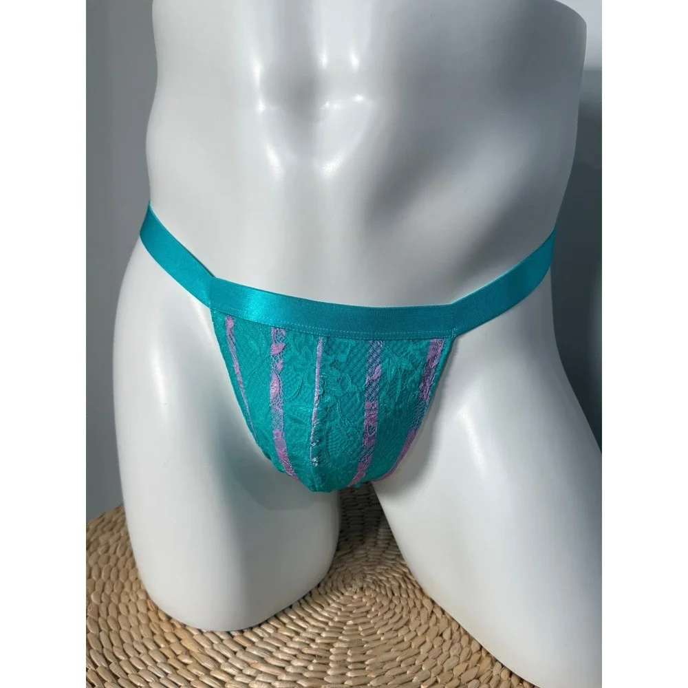 Cosabella Never Say Never Andaman Stripe Italian Lace Thong for Men L‎